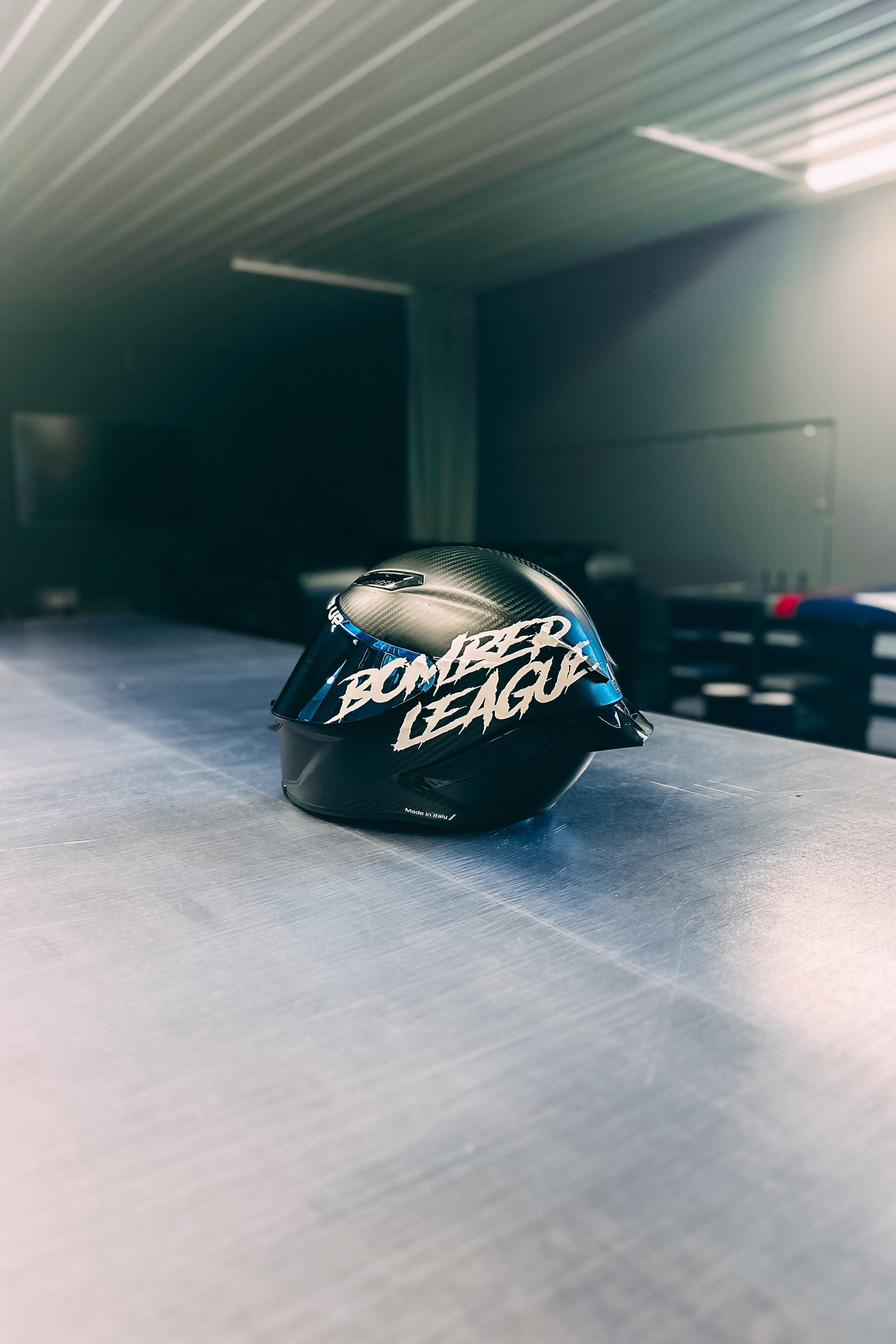 Bomber League Large Helmet Sticker