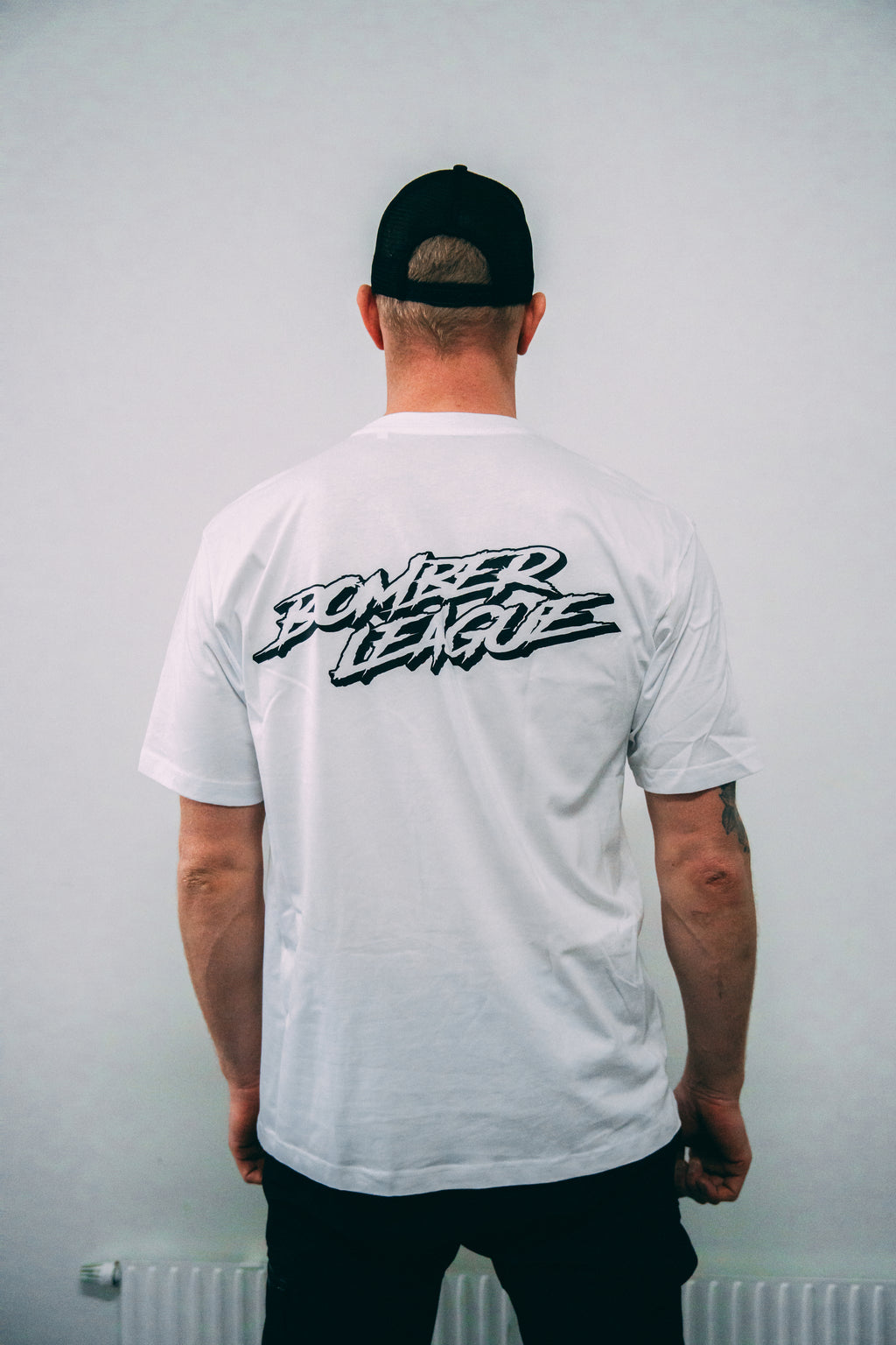 Bomber League T-Shirt - White